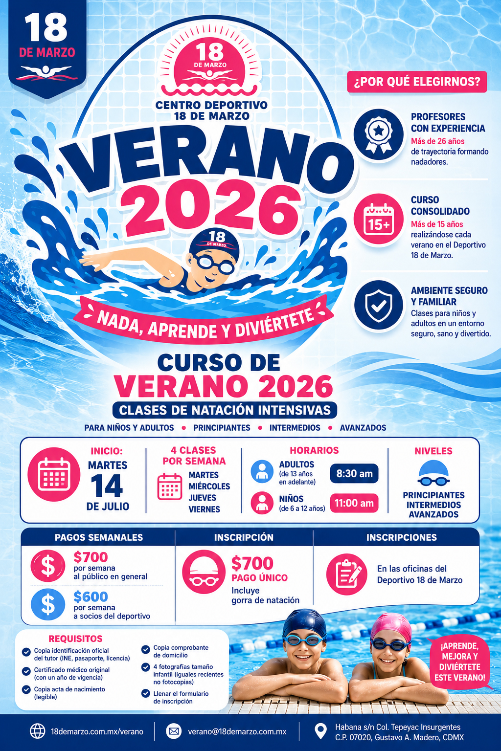 Folleto Curso de Verano 2026